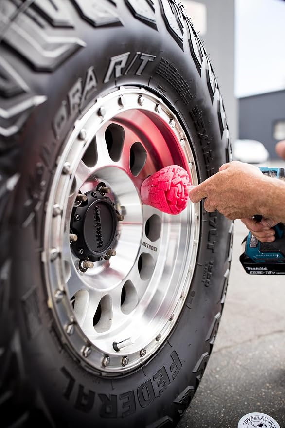 Mothers PowerCone 360, Polishing Tool with Quick Swap Bit — Patented Spherical Cone for Deep, Safe Metal Polishing in Hard-to-Reach Areas — Ideal for Wheels & Curved Surfaces (05146)