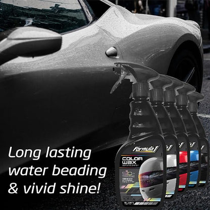 Formula 1 Color Wax Spray for Silver Cars, Gives Ceramic Water Beading Protection and Ultimate Shiny Finish, Fills Minor Scratches with Color-Match Pigment, 23 oz