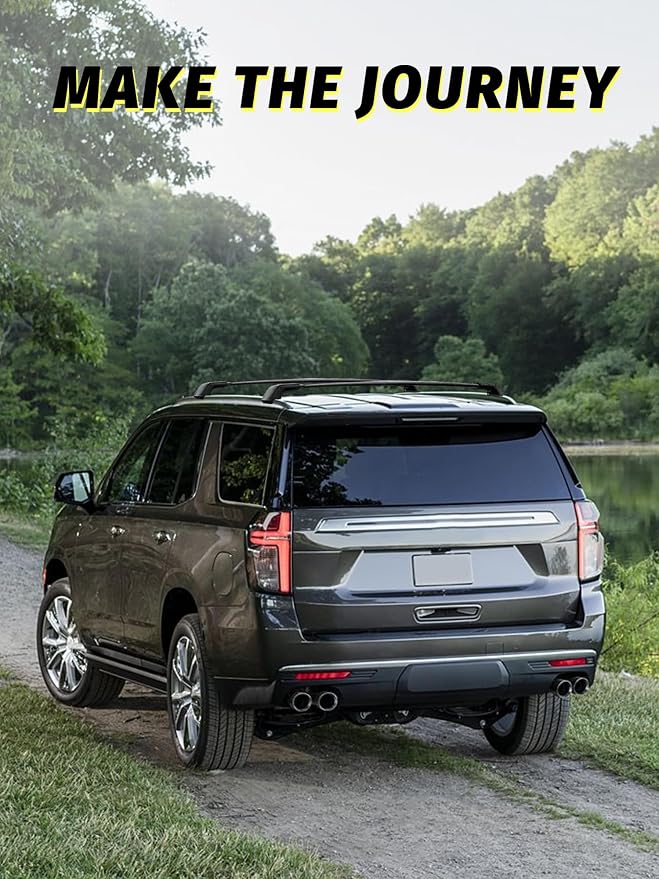 Gdydi 220lbs Roof Rack Cross Bars Compatible with 2021-2025 Suburban, Tahoe, GMC Yukon, Yukon XL, Cadillac Escalade ESV with Anti-Theft Lock, Black Matte Aluminum Anti-Corrosion Crossbars
