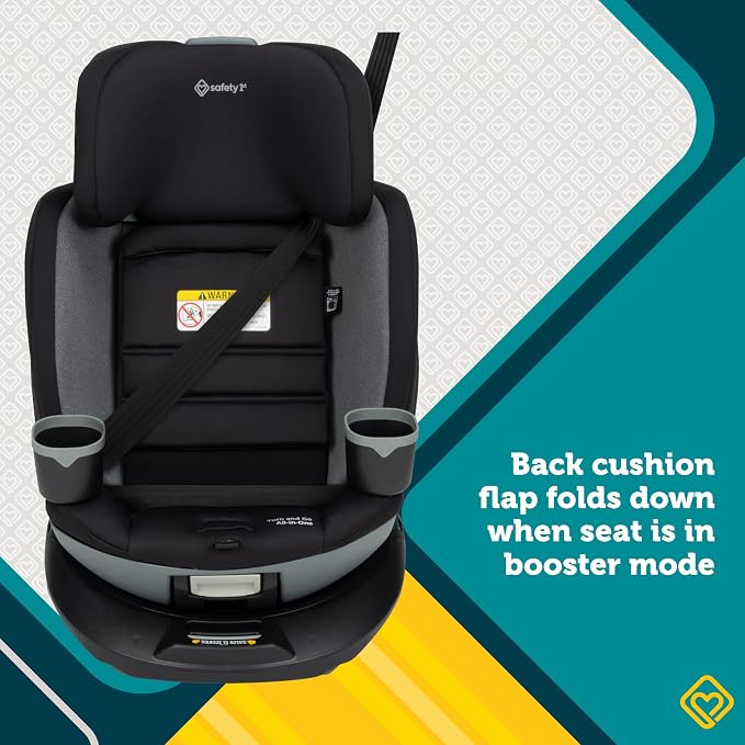 Safety 1ˢᵗ® Turn and Go 360° Rotating All-in-One Convertible Car Seat, Plum Perfect
