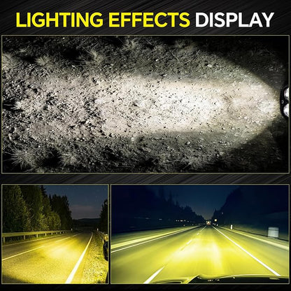 Motorcycle Driving Lights Yellow LED Pods Lights 3’’ 40W LED Driving Off Road Lighting 12V 24V Spot Cube Light for Truck ATV UTV SUV Bike Car Boat Trucks LED Spotlights with 6 Light Beads 2PCS