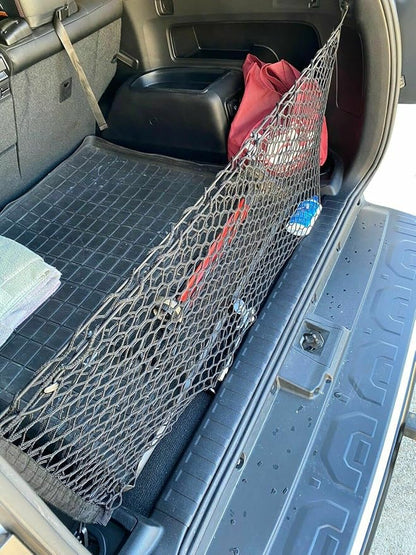 Trunk Organizer Cargo Net for Toyota 4Runner (2 ROW MODELS) 2003-2024 –Envelope Style Cargo Net for SUV–Premium Mesh Car Trunk Organizer Vehicle Carrier Storage–Compatible with 4RUNNER