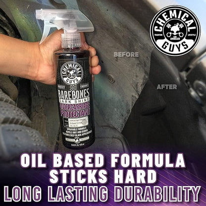 Chemical Guys TVD_104_1602 Bare Bones Premium Dark Shine Spray for Undercarriage, Tires and Trim, Safe for Cars, Trucks, Motorcycles, RVs & More,16 fl oz (4 Pack)