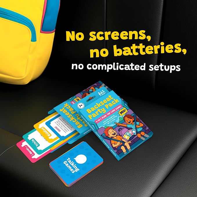 WELL BALANCED Road Trip Games for Kids Travel Essentials, Trivia, Riddles, Car Activities Must Haves for Ages 7+