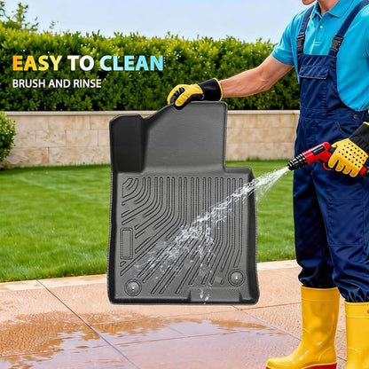 Floor Mats for Hyundai Sonata 2015-2019 & Kia Optima 2016-2019, Custom Fit All Weather TPE Liners, Waterproof Anti-Slip Car Mats Accessories, Full Set Odorless Easy-Clean Mats & Cargo Liners