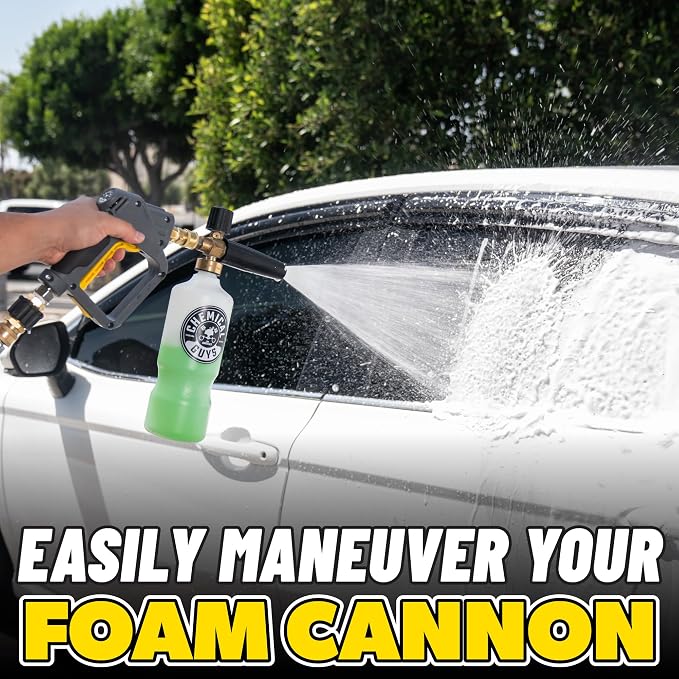 Chemical Guys Snubby Pressure Washer Gun with Foam Cannon Attachment - Short Handle for Gas and Electric Pressure Washers, Foam Sprayer Ideal for Car Washing, Detailing, and Home Cleaning Projects