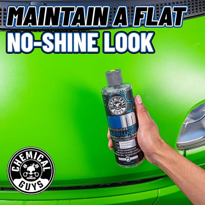 Chemical Guys Car Wash Soap – Meticulous Matte – High Foaming Car Foam Soap for Foam Cannons, Guns and Buckets – Safe for Satin and Matte Paint Finishes, Scratch Free Cleaning, 16 oz Bubble Gum Scent