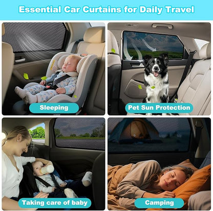 XCBYT Tucson Window Shades for 2015-2020, 4PCS Side Window Sun Shades with Breathable Mesh, Magnetic Car Window Covers for Baby & Privacy, UV Protection & Heat Insulation