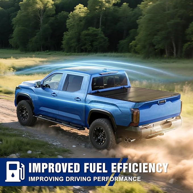 Low Profile Flip Up Truck Bed Tonneau Cover for 2007-2021 Toyota Tundra 5' 6" Bed (66.7")