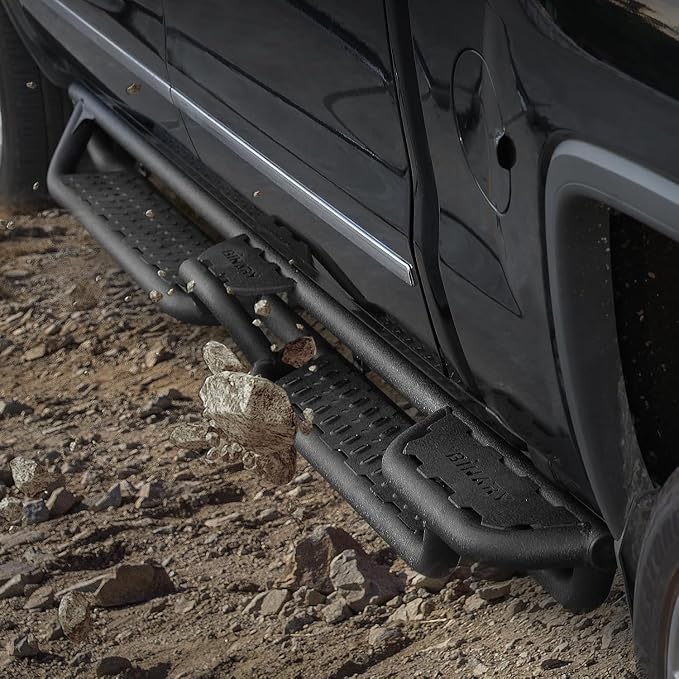 BINARY STAR Running Boards Compatible with 2005-2026 Nissan Frontier Crew Cab, Bed Access Step Bars Wheel to Wheel Side Steps Nerf Bars Step Boards