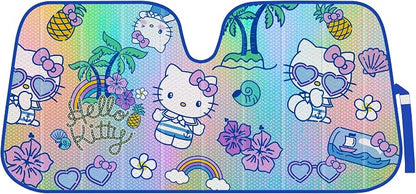 Hello Kitty Car Windshield Sun Shade - Officially Licensed Sanrio Cute Car Accessories for Women - Hello Kitty Accessories Sunshade for Front Windshield - Summer Sunshield Cars Window Shades