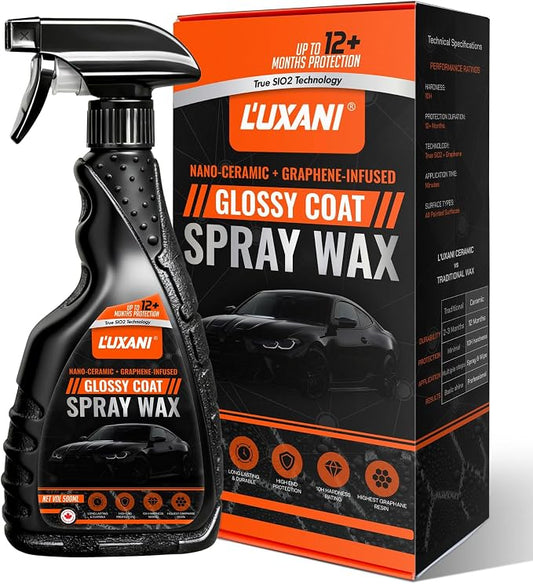 Graphene Ceramic Spray Coating | Advanced Graphene Technology | Professional Hydrophobic Top Coat for Cars, Motorcycles, RVs & Boats | Deep Gloss, Easy Application, Long-Lasting Protection
