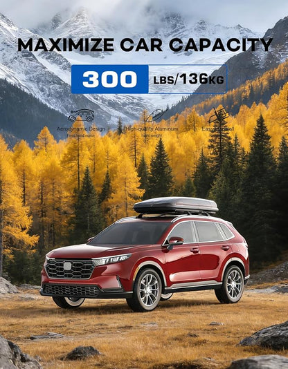 Wonderdriver 300lbs Roof Rack Cross Bars Fit for 2023 2024 2025 2026 Honda CR-V CRV & CRV Sport Hybrid, Heavy Duty All-Metal Aluminum Crossbar Luggage Racks Roof Rails Rooftop Carrier Canoe Kayak Bike