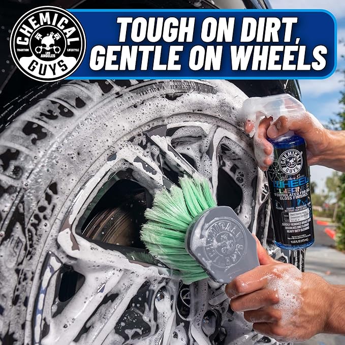 Chemical Guys Complete Wheel, Rim and Tire Care Kit, Foaming Cleaner, Tire Dressing, Wheel Sealant, Detailing Brushes, Microfiber Towels for Cars, Trucks and SUVs, 10-Piece Set