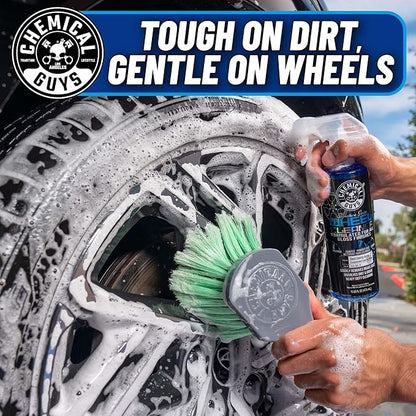Chemical Guys Complete Wheel, Rim and Tire Care Kit, Foaming Cleaner, Tire Dressing, Wheel Sealant, Detailing Brushes, Microfiber Towels for Cars, Trucks and SUVs, 10-Piece Set