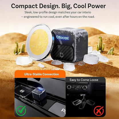 Ottocast Mini Core 2026, 2-in-1 Wireless CarPlay Adapter & Android Auto Adapter – Auto-Switch, Plug & Play, WiFi 6, Fast Reconnect, Mini & Stable