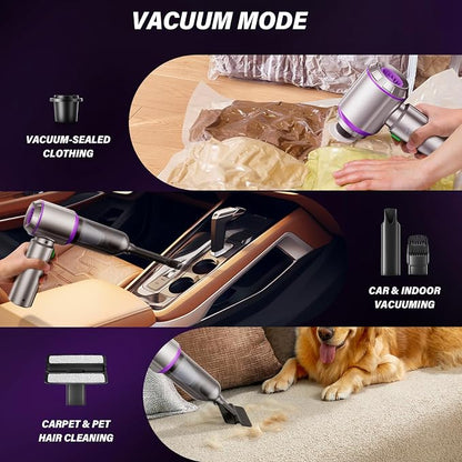 Handheld Car Vacuum (Grey-purple)