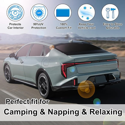 TINGLU Window Shades for Kia K4 2025 2026 Accessories Car Side Full Windows Rear Triangular Windshield Sun Shade Sun UV Rays & Privacy Protection for Camping 7PCS