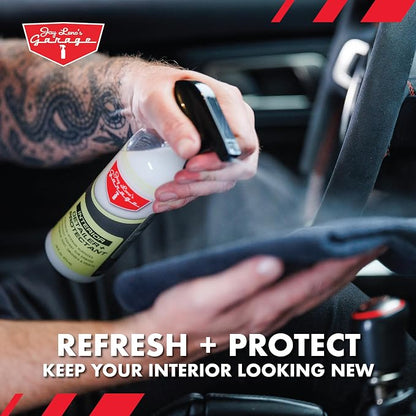Jay Leno's Garage Interior Detailer & Protectant – Car Interior Cleaner Spray for Dash, Leather Seats & More – Auto Interior Cleaner, Auto Detailing Solution, Inside Car Cleaning Product (16 oz)