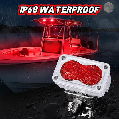 Red LED Pod Lights 3 Inch 2PCS Auxiliary Rear Fog Light Cube Off Road Backup Driving Light Bar Red Hunting Fishing Emergency Safety Signal Work Lights for Truck UTV Pickup Boat