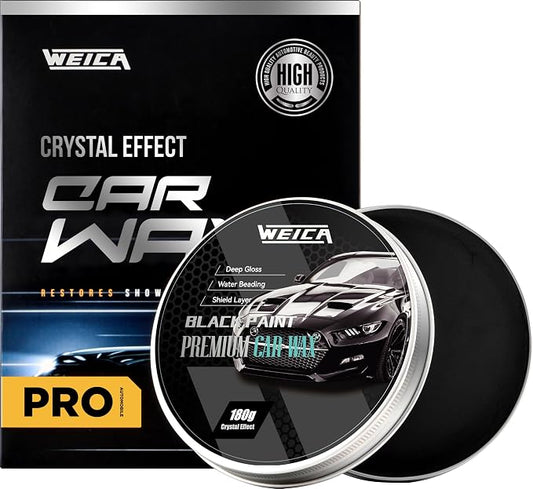 Car Wax for Dark Color Cars | Black, Charcoal, Midnight Blue | Liquid Depth & Sun Swirl Defender | 180g