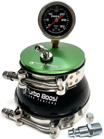 4" inch Turbo Boost Leak Tester - Leak Detector - 6061 Billet Aluminum - 30 PSI - Check Test Intake Charge Pipe Pressure Leaks - Includes Both Tire and 1/4" Air Fititng