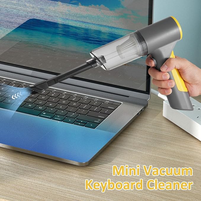 4 in 1 Wireless Handheld Vacuum Cleaner, 13000Pa Super Suction, 6000mAh Battery, Type-C, Green