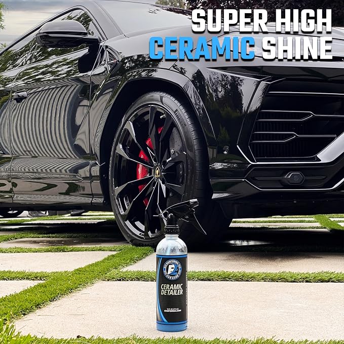ExoForma Ceramic Detailer - SiO2 Ceramic Spray Wax Sealant, Delivers High Gloss, Superior Durable Protection & Hydrophobic Action - Extends Coating Lifespan - For Cars, Boats, ATVs & RVs, 16 oz