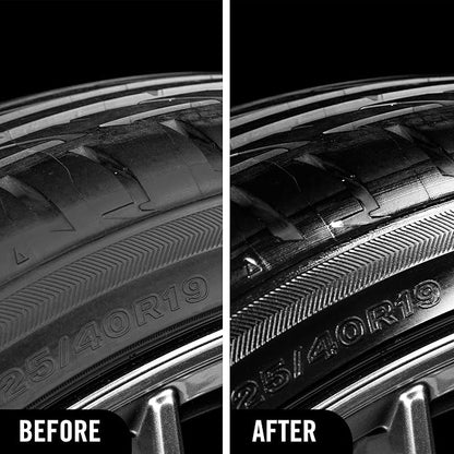 Turtle Wax Hybrid Solutions Graphene Acrylic Tire Shine Spray Coating, Long-Lasting Rich Black Shine, No-Sling, Water-Resistant Tire Dressing with UV and Dirt Repellent Protection, 23oz (Pack of 3)
