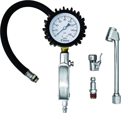 Astro Pneumatic Tool 3083 2.5" Dial Tire Inflator with Locking & Dual Chucks