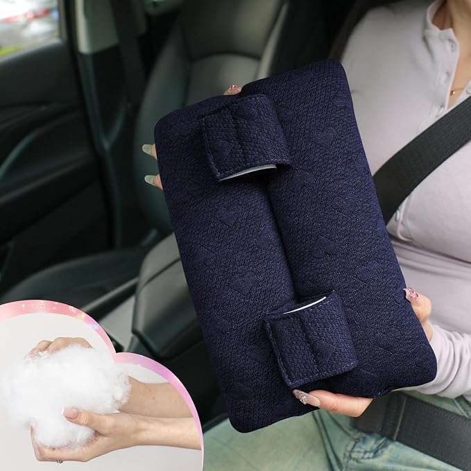 Seat Belt Pillow Post Surgery, Chemo Port Pillow for Seatbelt Chest Protector Chemo Patients Pacemaker Heart Surgery Recovery Support Cushion Gifts for Women with Insert Ice Pockets