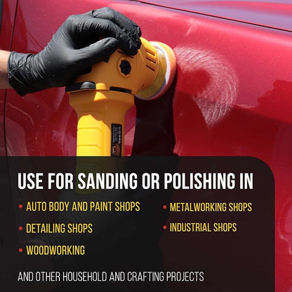 Dura-Gold Pro Series 3" Hook & Loop DA Backing Plate Pad, 2 Pack - Flexible 14mm Thick Dual-Action Random Orbital Sander Polisher Pad, 5/16", Auto Woodworking Sandpaper Sanding Car Polishing Detailing