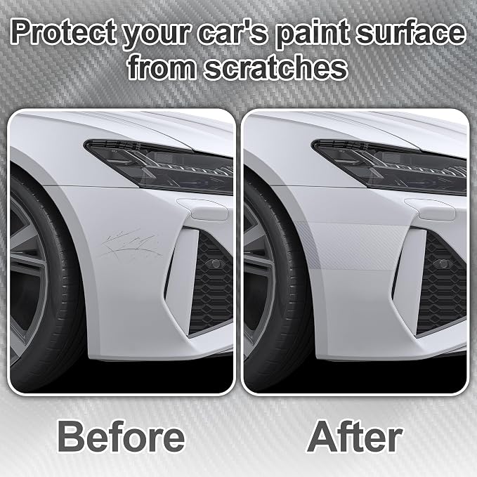 Arespark Car Door Edge Protector, Clear Carbon Fiber Sill Guard Vinyl Film with Anti-Scratch Anti-Collision Protection for Most Vehicles with Free Tool Kit (1inx30ft)