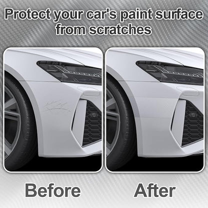 Arespark Car Door Edge Protector, Clear Carbon Fiber Sill Guard Vinyl Film with Anti-Scratch Anti-Collision Protection for Most Vehicles with Free Tool Kit (1inx30ft)