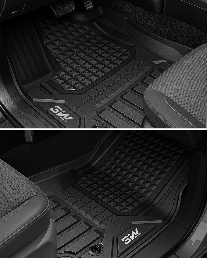 3W Floor Mats Fit for Toyota 4 Runner Gas 2025 2026 5 Seats(Not for Hybrid EV & i-Force Max), TPE All Weather Custom Fit Floor Liner & 2nd Row Under Seat Mat for SR5/TRD/Limited 6th gen 4Runner