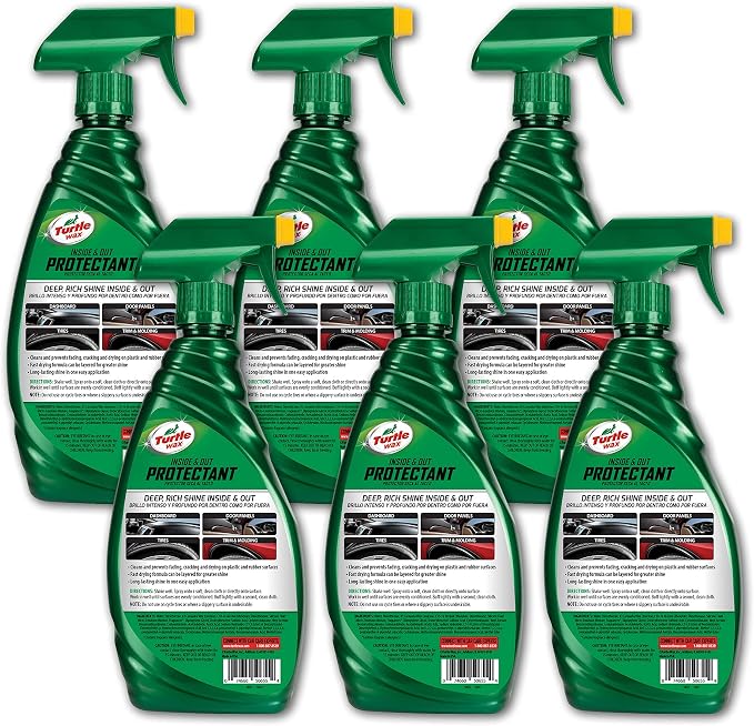 Turtle Wax 50655-6PK Quick and Easy Inside/Out Protectant, 23 oz, Pack of 6 , Green