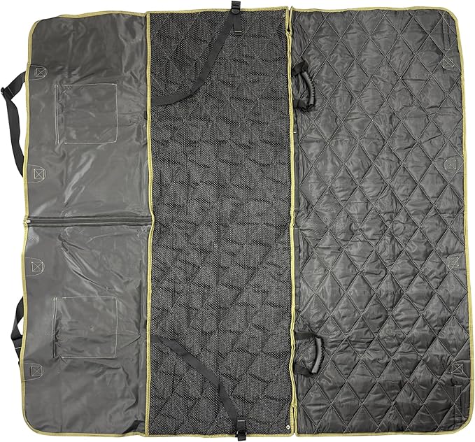 Jeep Vehicle Seat Protector for Dogs and Pets (Charcoal Black) Adjustable Seat Cover - Durable Protection Waterproof Design (58 x 23 x 18.5 inch)