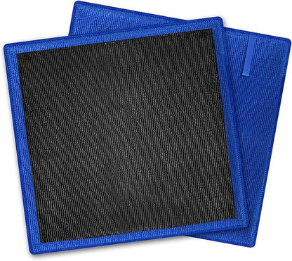 Clay Towel 2 Pack Auto Detailing - Fine Grade Microfiber Car Chamois Towel - DIY Detail Clay Bar Alternative