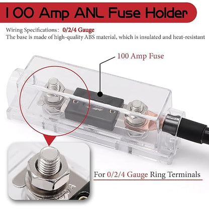 4 Gauge OFC AMP Wire Kit 2000 Watt Car Subwoofer Wiring Install kit for Amplifier Power,Radio and Speakers