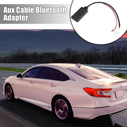 X AUTOHAUX Bluetooth Wireless Adapter Audio Radio Stereo Music Aux Cable Adapter 3 Pin for Honda GL1800 Goldwing