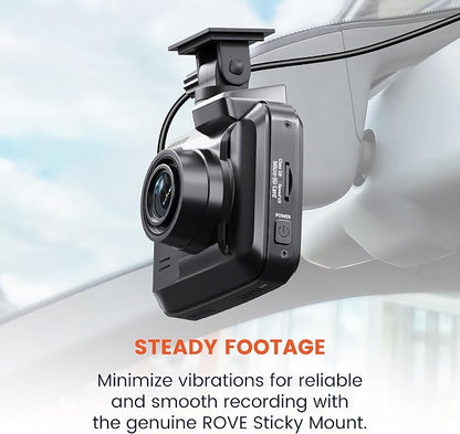 ROVE Sticky Mount for R2-4K, R2-4K PRO, R2-4K Dual, and R2-4K Dual PRO Dash Cams