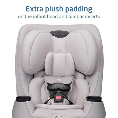 Maxi-Cosi Pria Max 3-in-1 Convertible Car Seat, Infant to Toddler Car Seat, ClipQuick Magnetic Chest Clip, Quick-Install Latch, Machine-Washable Cover, 5-100 lbs, Oyster Shell
