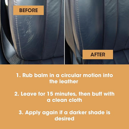 Furniture Clinic The Original Leather Recoloring Balm | Bordeaux Leather Dye | Repair Scratched, Faded, & Worn Leather | Restore Your Leather Couches, Sofas, Car Seats| 250 ml / 8.5 fl oz