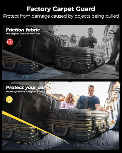 3W BMW X5 Cargo Liner 2019-2024 2025 2026 All Weather TPE Trunk Mats Custom Fit Heavy Duty(Not for Hybrid and with Side Netting Kit)