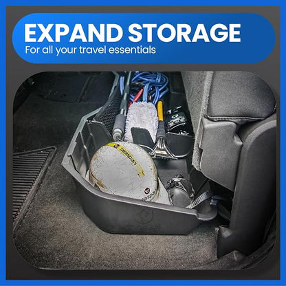 Tyger Auto Rear Under Seat Storage Box Compatible with 2014-2018 Chevy Silverado/GMC Sierra LD; 2015-2019 Silverado/Sierra HD | Crew Cab | Custom-Fit Cargo Organizer Console | TG-CB5C8878