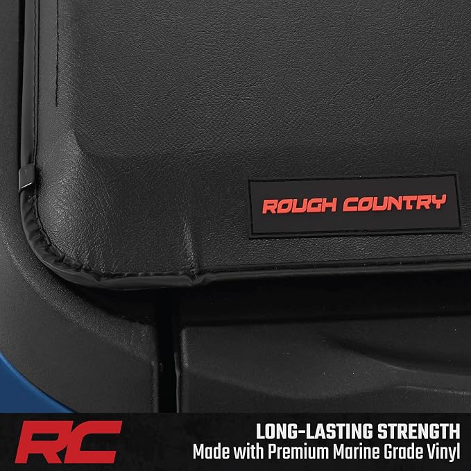 Rough Country Soft Roll Up Truck Bed Tonneau Cover for Ford Maverick (2022-2026) - Fits 4'6 (54.4") Bed, Weatherproof Bed