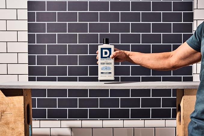 Duke Cannon Supply Co. Thick High Viscosity Body Wash – 3X Thicker, Cleansing Shower and Bath Gel, Mineral-Enriched for Men – Men’s Body Scrub – Superior
