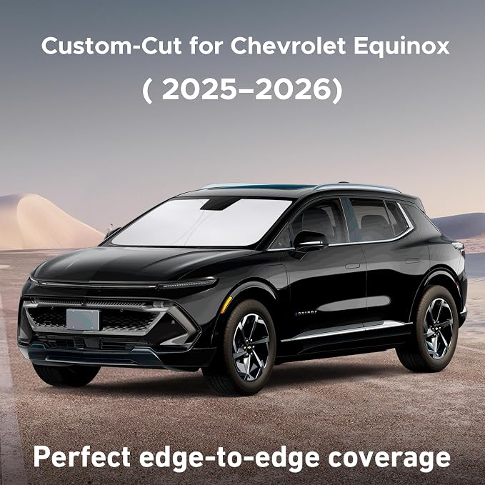 EcoNour Windshield Sunshade Compatible for Chevrolet Equinox 2025 2026, Sun Visor for Front Windshield & Window Sun Shade Cover, UV Heat Blocker & Protector, Car Accessories