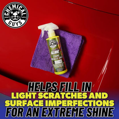 Chemical Guys HydroGlide Ceramic Swift Wipe Waterless Car Wash CWS21416 - Easily Clean, Just Spray & Wipe, Safe for Cars, Trucks, Motorcycles, RVs & More, 16 fl oz