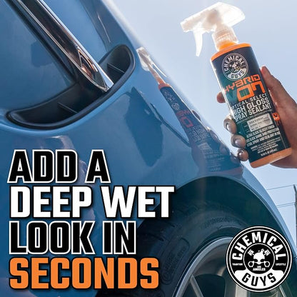 Chemical Guys WAC_808 Hybrid V7 Optical Select High Gloss Spray Sealant & Quick Detailer (Safe for All Finishes Including Ceramic Coatings), 128 fl oz (1 Gallon), Orange Scent